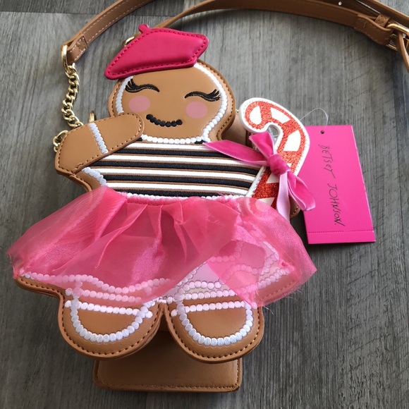 Betsey Johnson Kitsch XOCANCAN French Gingerbread Girl Crossbody Bag OS NWT - Picture 7 of 16